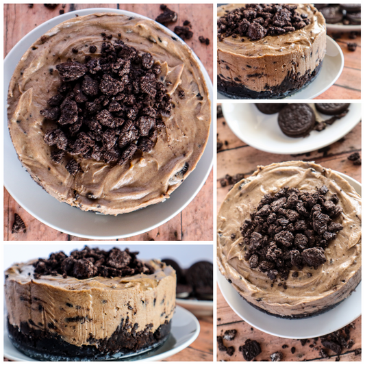 No Bake Peanut Butter Oreo Cheesecake - Set 1 of 6