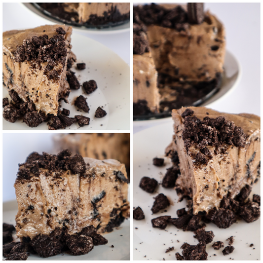 No Bake Peanut Butter Oreo Cheesecake - Set 3 of 6